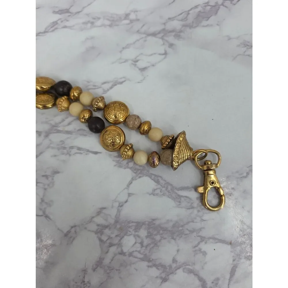 Vintage Gold Beaded Chain Waist Chain Belt